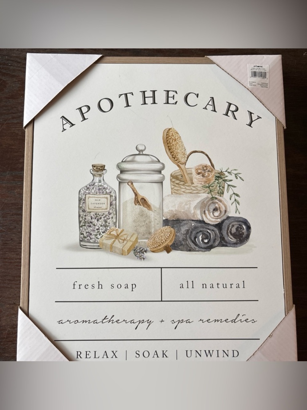 Apothecary Lavender & Neutral Spa Wall Art - Women Bath & Body